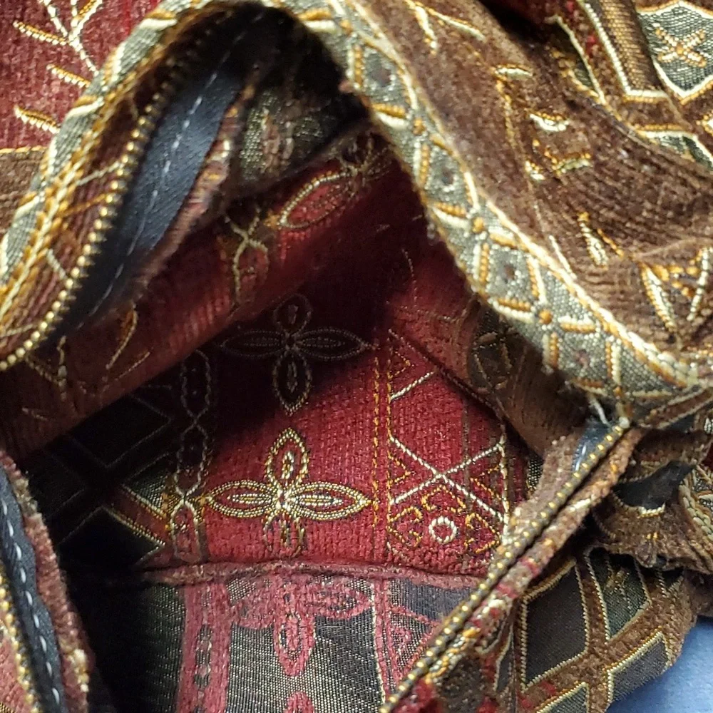 Vintage Backpack, Floral with Fall Colors